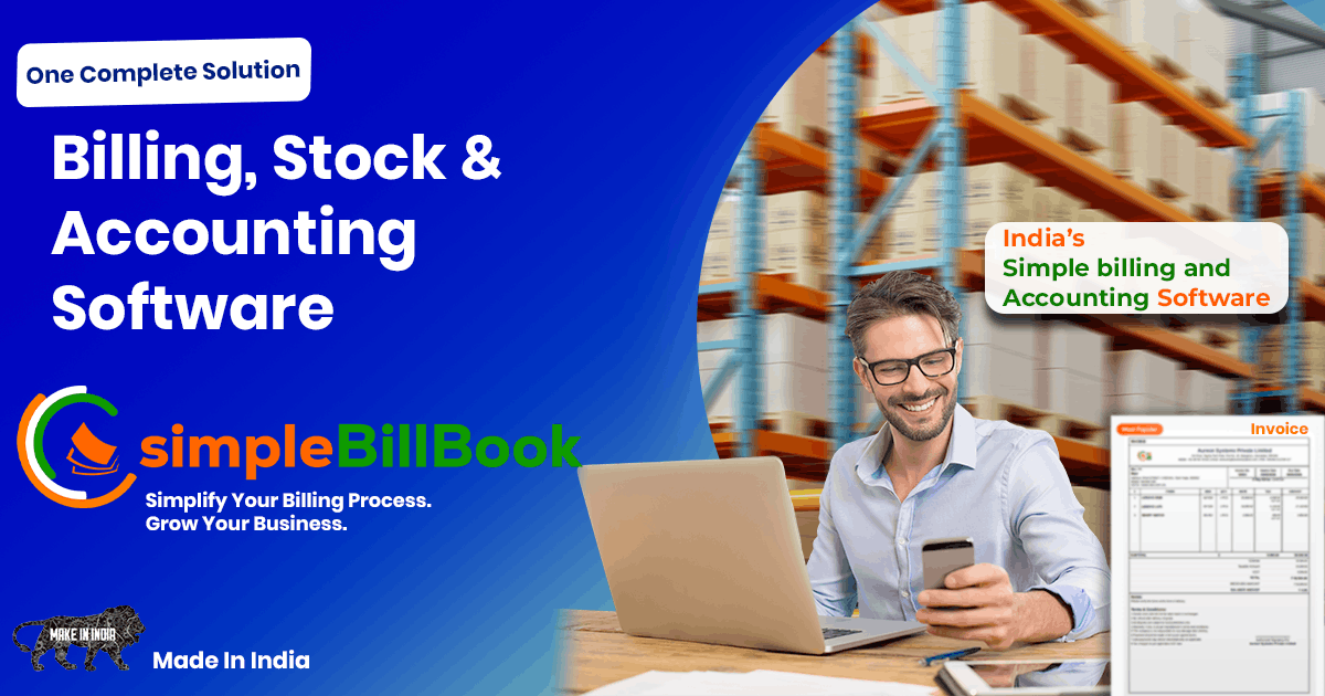 simpleBillBook - Simple billing software for small businesses in India